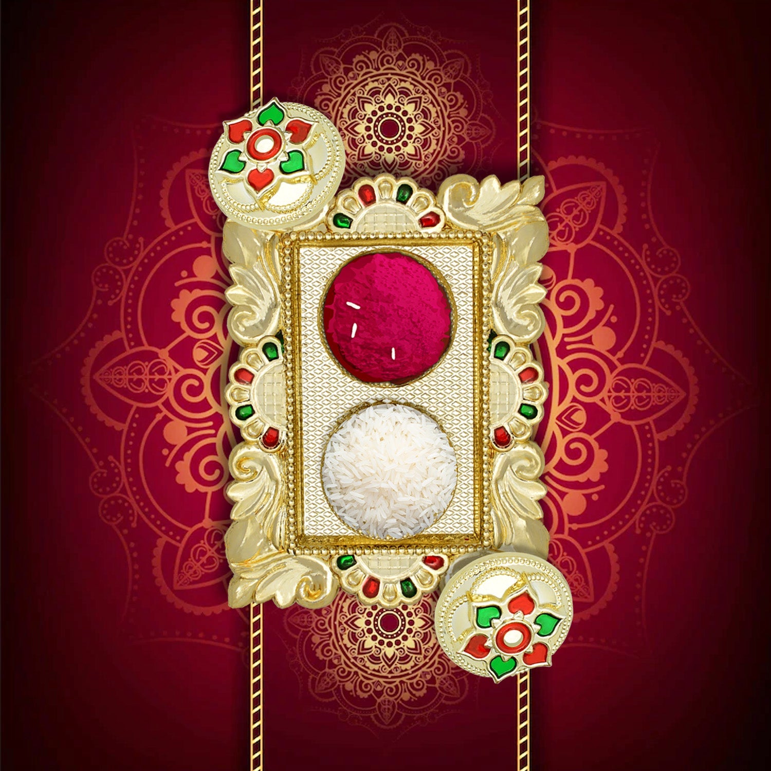 Rakasha Bandhan Special Puja Thali, Kumkum Thali Holder, Pooja Return Gift, Indian Housewarming Gifts, Brother/Bhai/Bhabhi/Sister/Family Rakhi for Rakshabandhan, Diwali Rakasha Bandhan Special Puja Thali, Kumkum Thali Holder, Pooja Return Gift, Indian Housewarming Gifts, Brother/Bhai/Bhabhi/Sister/Family Rakhi for Rakshabandhan, Diwali